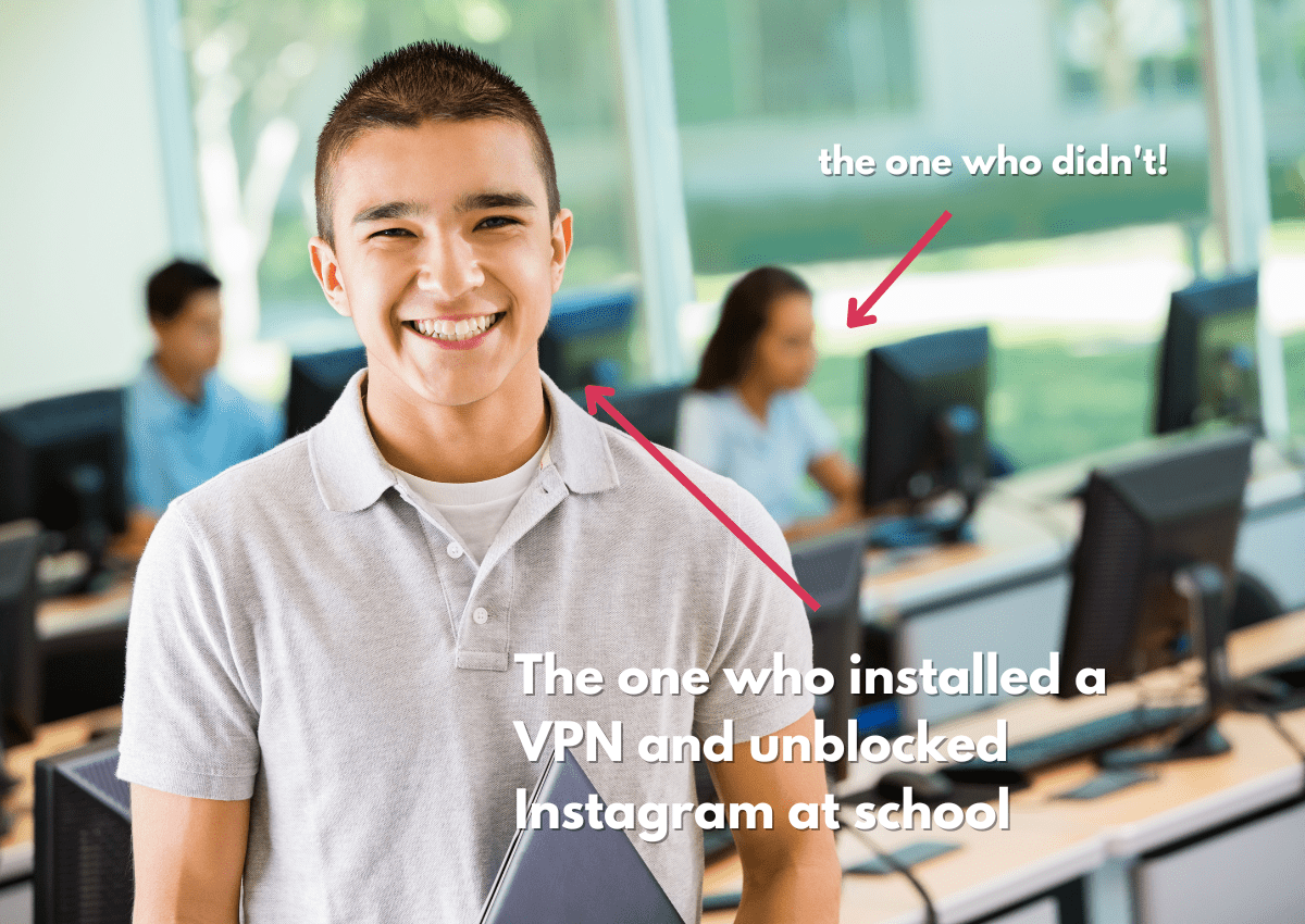 using a vpn at school