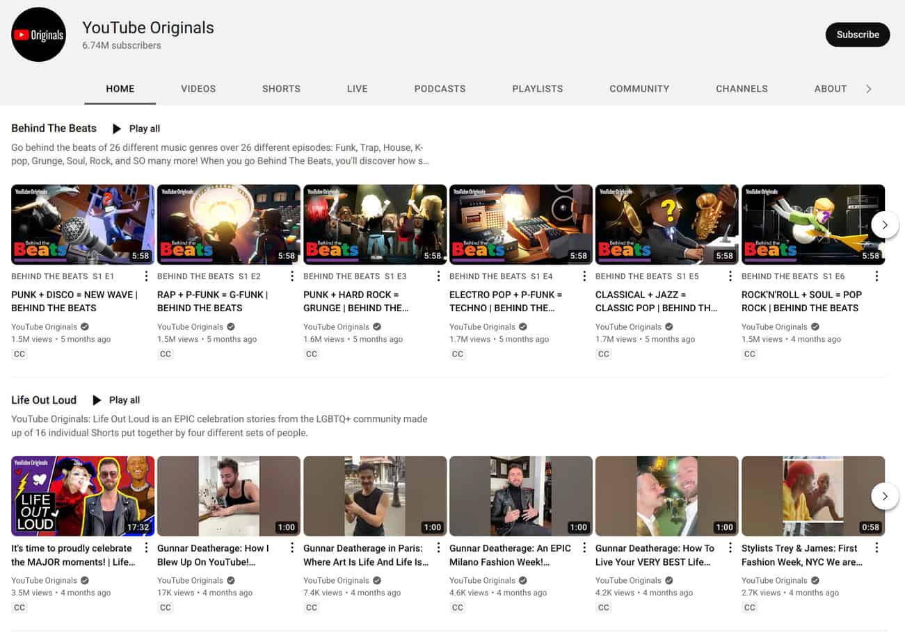 YouTube Originals