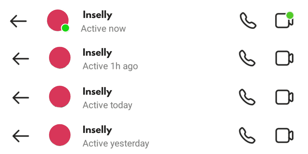 Types Of Activity Status On Instagram