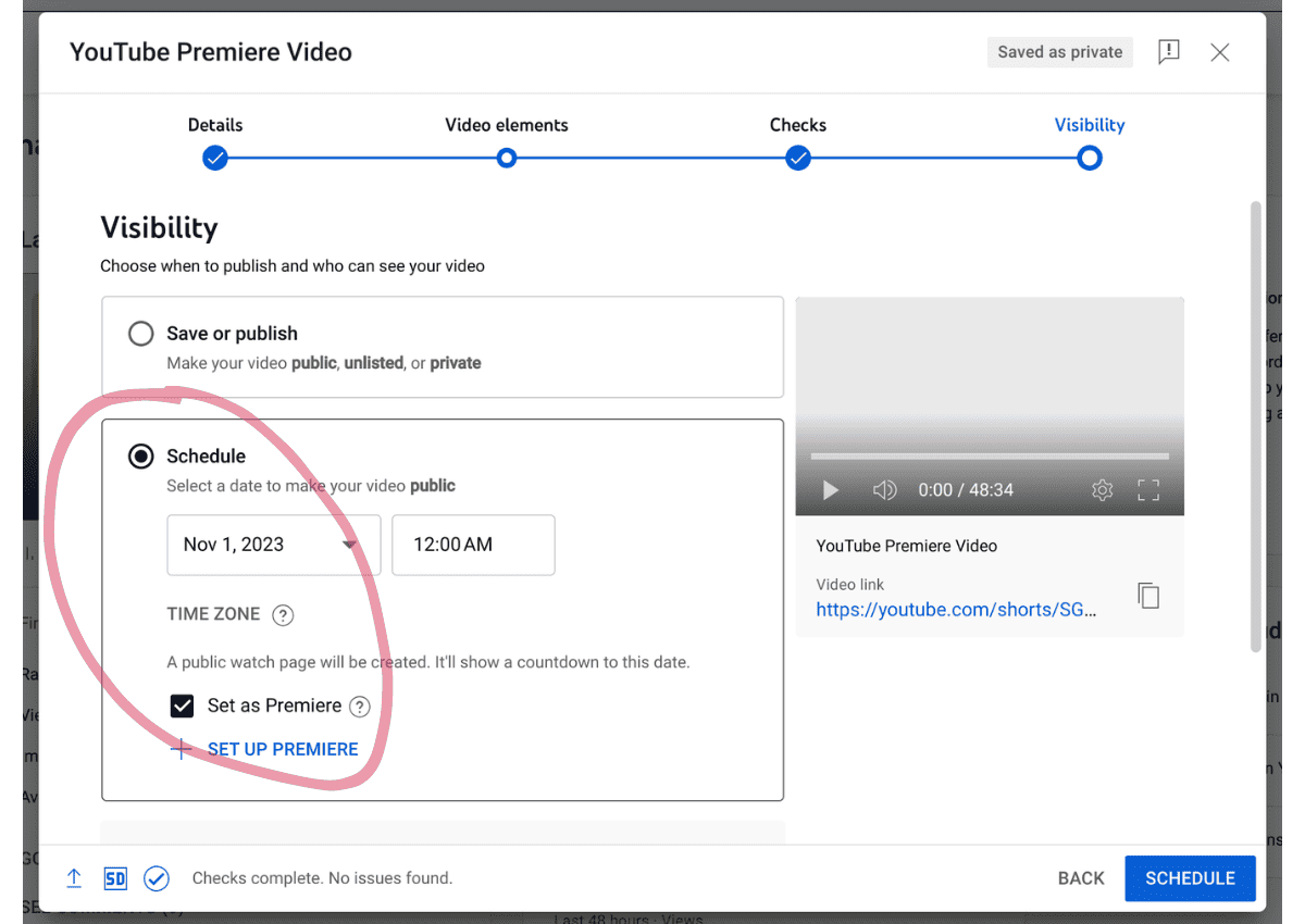 How To Schedule YouTube Premiere
