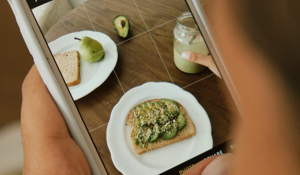 Taking Picture Of Avocado Toast